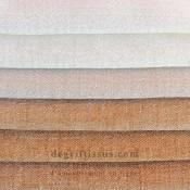 Tissu ameublement - chenille bicolore doux Tamise blanc 2- fauteuil - chaise - canapé coussin salon - rideau - degriftissus.com