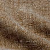 Tissu ameublement - chenille bicolore doux Tamise beige - fauteuil - chaise - canapé coussin salon - rideau - degriftissus.com