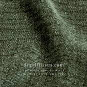 Tissu ameublement - chenille bicolore doux Tamise kaki - fauteuil - chaise - canapé coussin salon - rideau - degriftissus.com