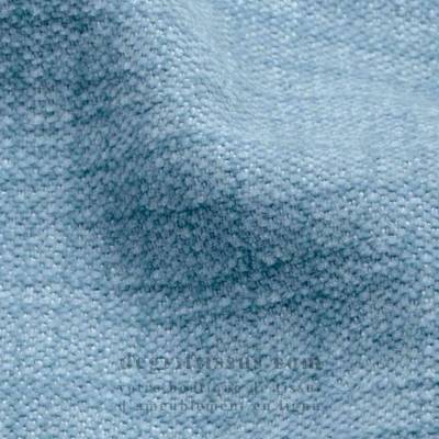 Tissu ameublement - chenille bicolore doux Tamise ciel - fauteuil - chaise - canapé coussin salon - rideau - degriftissus.com