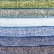 Tissu ameublement - chenille bicolore doux Tamise bleu jean 2- fauteuil chaise canapé coussin salon - rideau - degriftissus.com