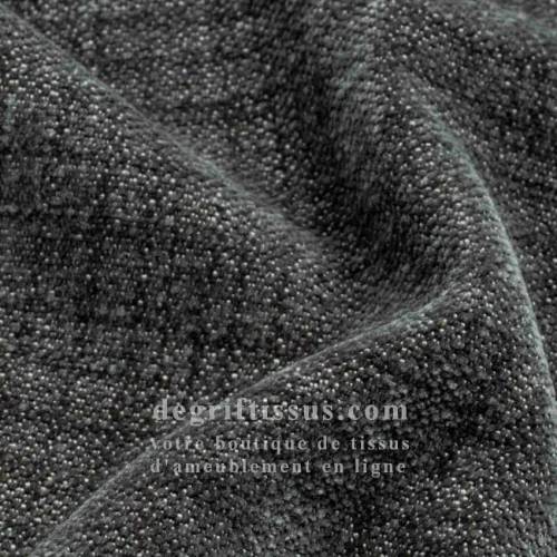 Tissu ameublement - chenille toucher doux gris foncé - fauteuil - chaise - canapé coussin salon - rideau - degriftissus.com