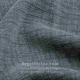 Tissu ameublement - chenille bicolore doux Tamise gris - fauteuil - chaise - canapé coussin salon - rideau - degriftissus.com