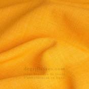 Tissus ameublement - Imitation lin anti-tache jaune - siège - fauteuil - coussin - rideau - nappe - degriftissus.com