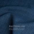 Tissus ameublement - Imitation lin anti-tache bleu nuit - pour siège - fauteuil - coussin - rideau - nappe - degriftissus.com