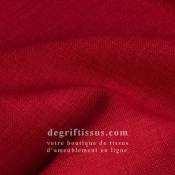  Tissus ameublement - Imitation lin anti-tache rouge - pour siège fauteuil - coussin - rideau - nappe - degriftissus.com