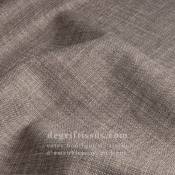Tissus ameublement - Imitation lin anti-tache gris ficelle doublé toile - pour siège - fauteuil - coussin - degriftissus.com