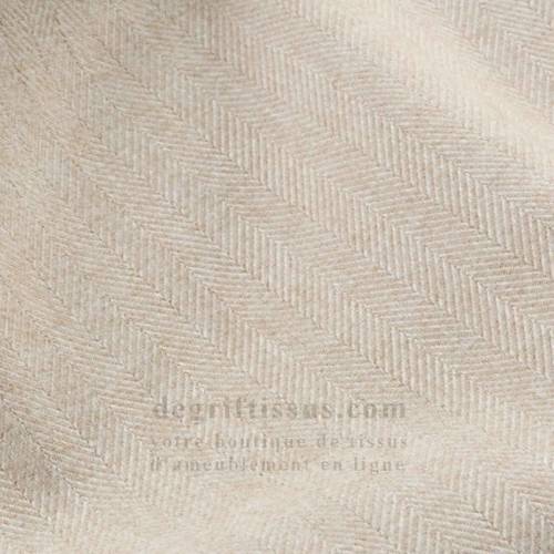 Tissu ameublement - Dublin beige clair - recouvrement fauteuil - chaise - canapé coussin banquette salon - rideau - degriftissus