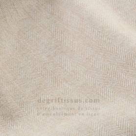 Tissu brossé chevrons beige clair