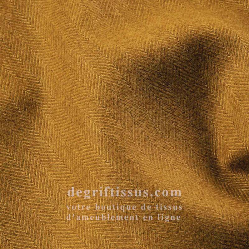 Tissu ameublement - Dublin orange - recouvrement fauteuil - chaise - canapé coussin banquette salon - rideau - degriftissus.com