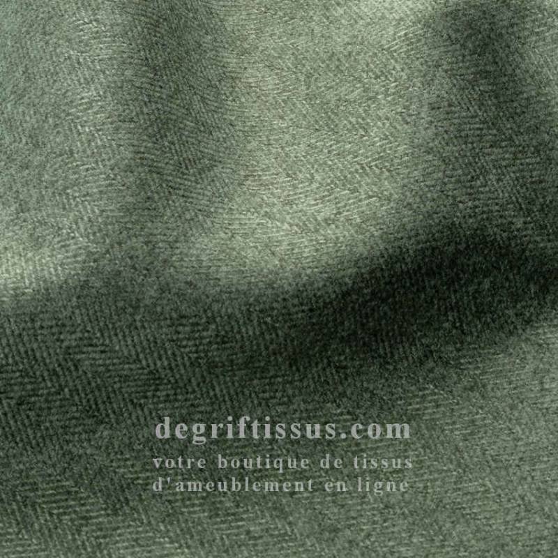 Tissu ameublement - Dublin vert - recouvrement fauteuil - chaise - canapé coussin banquette salon - rideau - degriftissus.com