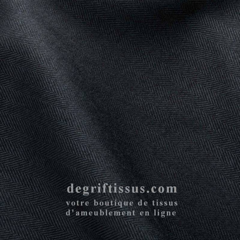 Tissu ameublement - Dublin noir - recouvrement fauteuil - chaise - canapé coussin banquette salon - rideau - degriftissus.com