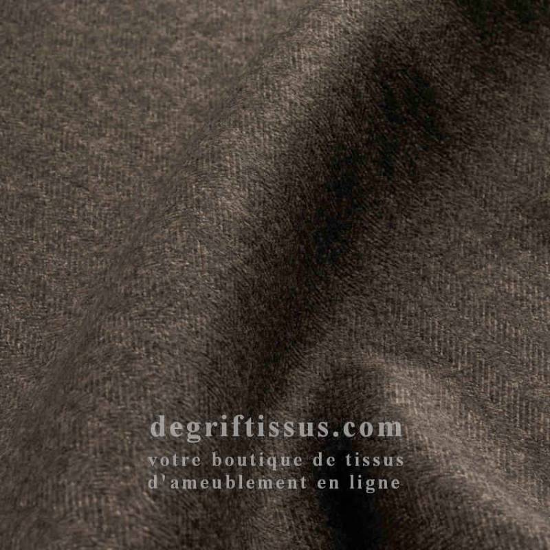 Tissu ameublement - Dublin marron - recouvrement fauteuil - chaise - canapé coussin banquette salon - rideau - degriftissus.com