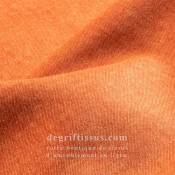 Tissu ameublement - Valette - velours orange - fauteuil - chaise - canapé coussin banquette salon - rideau - degriftissus.com