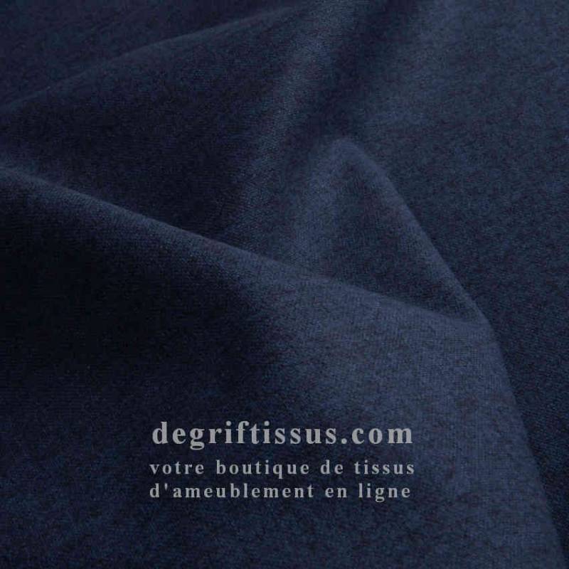 Tissu ameublement - Lerwick bleu marine - fauteuil - chaise - canapé coussin banquette salon - rideau - degriftissus.com