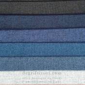 Tissu ameublement - Lerwick 10 bleu marine 2- fauteuil - chaise - canapé coussin banquette salon - rideau - degriftissus.com