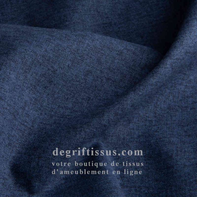 Tissu ameublement - Lerwick bleu foncé - fauteuil - chaise - canapé coussin banquette salon - rideau - degriftissus.com
