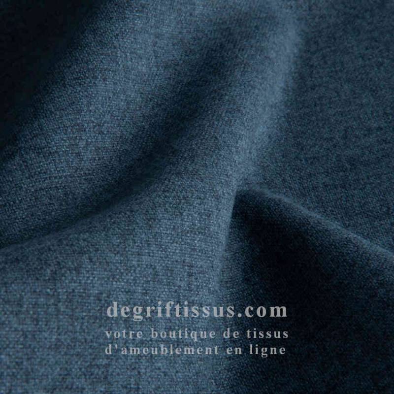 Tissu ameublement - Lerwick bleu minéral - fauteuil - chaise - canapé coussin banquette salon - rideau - degriftissus.com