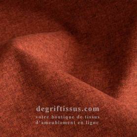 Tissu ameublement - Lerwick 19 brique - fauteuil - chaise - canapé coussin banquette salon - rideau - degriftissus.com