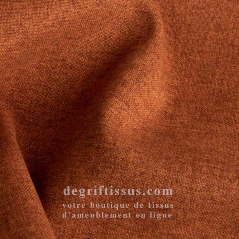 Tissu ameublement - Lerwick 20 rouille - fauteuil - chaise - canapé coussin banquette salon - rideau - degriftissus.com