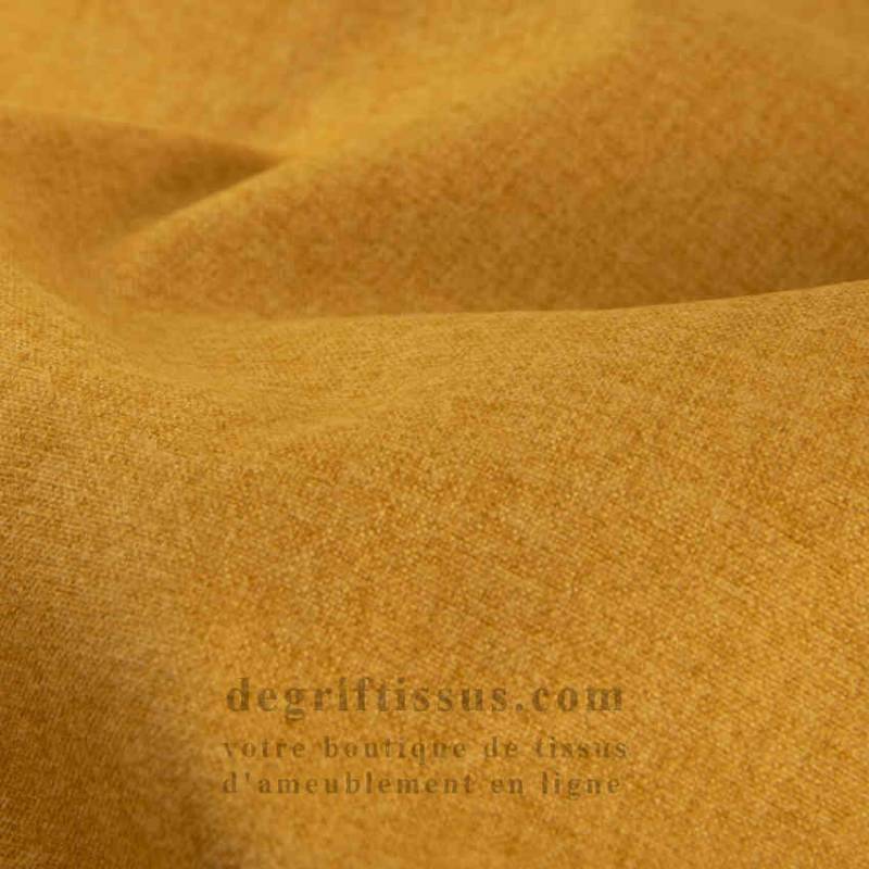 Tissu ameublement - Lerwick jaune - fauteuil - chaise - canapé coussin banquette salon - rideau - degriftissus.com