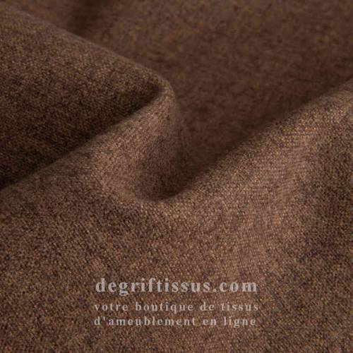 Tissu ameublement - Lerwick marron - fauteuil - chaise - canapé coussin banquette salon - rideau - degriftissus.com