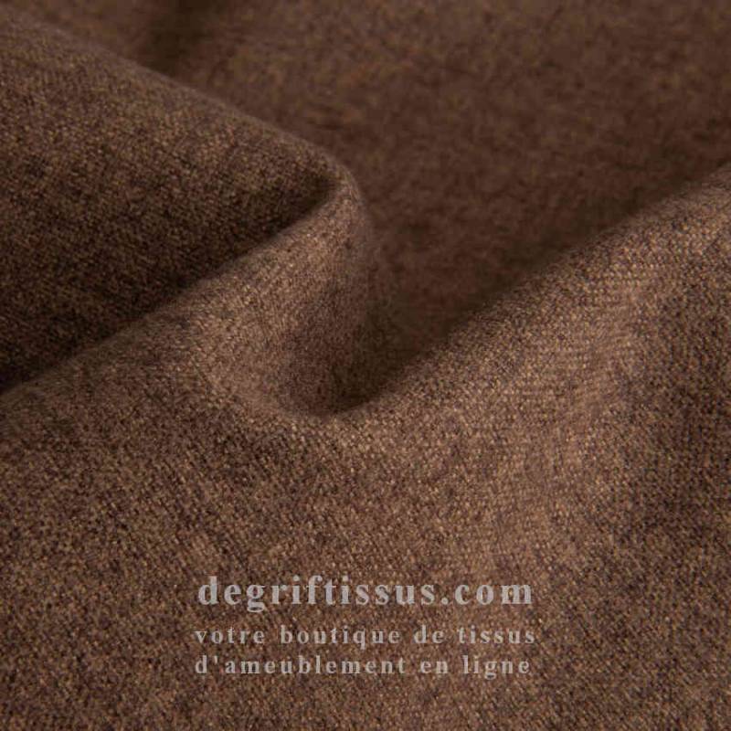 Tissu ameublement - Lerwick marron - fauteuil - chaise - canapé coussin banquette salon - rideau - degriftissus.com