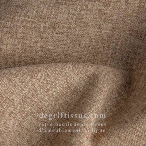 Tissu ameublement - Lerwick marron clair - fauteuil - chaise - canapé coussin banquette salon - rideau - degriftissus.com