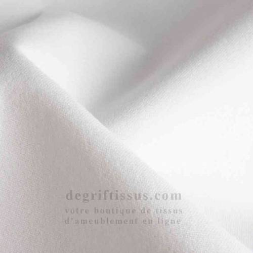 Tissu ameublement - Lerwick blanc - fauteuil - chaise - canapé coussin banquette salon - rideau - degriftissus.com