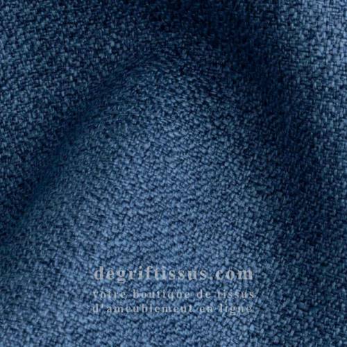 Tissu ameublement - Olga bleu jean - fauteuil - chaise - canapé coussin banquette salon - rideau - degriftissus.com