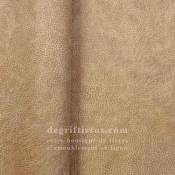 Tissu ameublement - Cuir craquelé beige 2 - recouvrement - siège - coussins - degriftissus.com