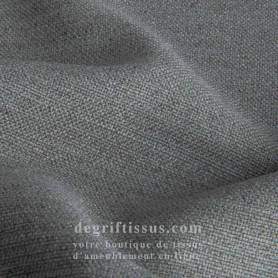 Tissu façon lin Hathor gris