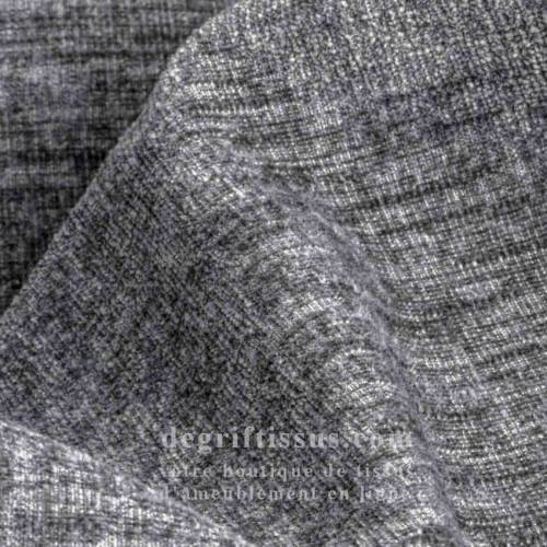 Tissu ameublement - Muria gris foncé - fauteuil - chaise - canapé coussin banquette salon - rideau - degriftissus.com
