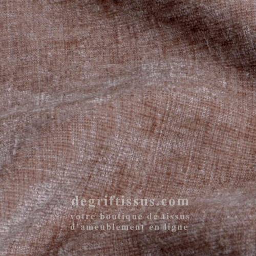 Tissu ameublement - Muria rose fumé - fauteuil - chaise - canapé coussin banquette salon - rideau - degriftissus.com