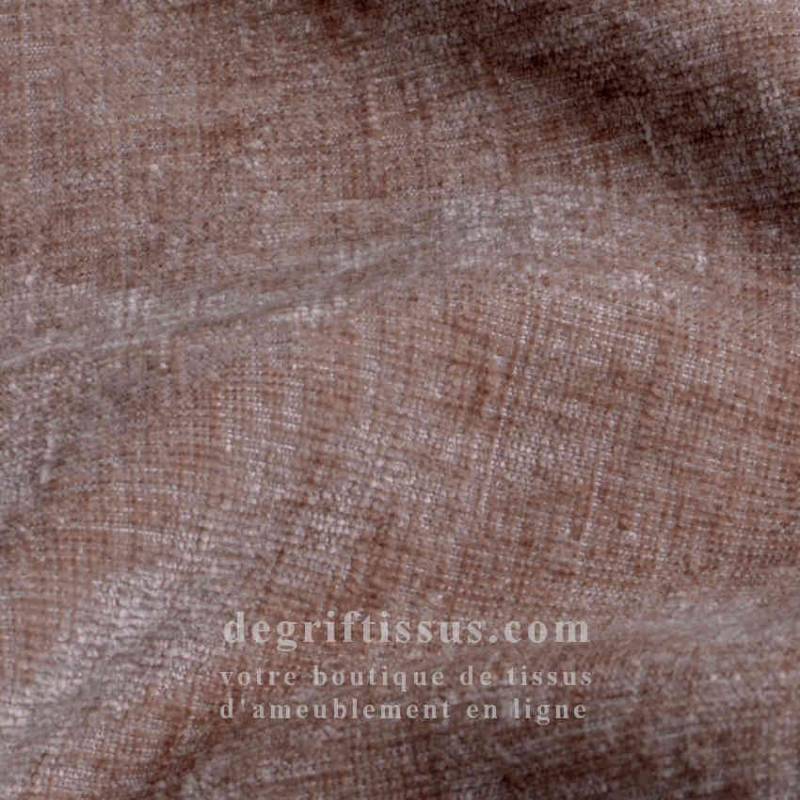 Tissu ameublement - Muria rose fumé - fauteuil - chaise - canapé coussin banquette salon - rideau - degriftissus.com
