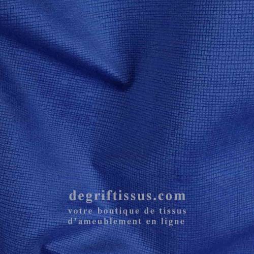Tissu ameublement - velours texturé bleu roi - fauteuil - chaise - canapé coussin banquette salon - rideau - degriftissus.com