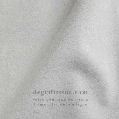 Tissu ameublement - Velours Agate blanc cassé - fauteuil - chaise - canapé coussin banquette salon - rideau - degriftissus.com