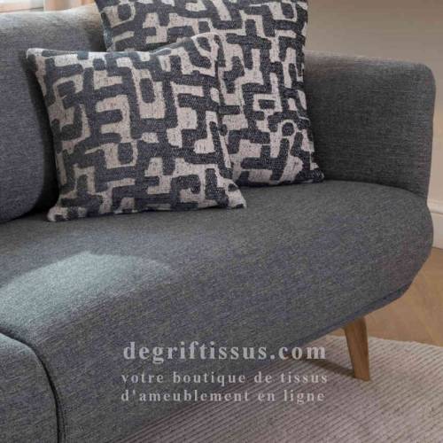Tissu ameublement - Structuré strié Gillian - fauteuil - chaise - canapé coussin banquette - rideau - degriftissus.com
