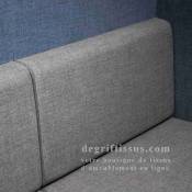 Tissu ameublement - touché doux Duncan bleu nuit 2 - fauteuil - chaise - canapé - degriftissus.com