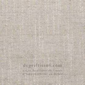 Tissu ameublement - Structuré lin Meir beige - fauteuil - chaise - canapé coussin banquette salon - rideau