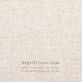 Tissu ameublement - Structuré lin Meir crème - fauteuil - chaise - canapé coussin banquette salon - rideau