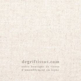 Tissu ameublement - Structuré lin Meir écru - fauteuil - chaise - canapé coussin banquette salon - rideau