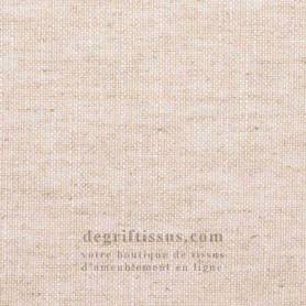 Tissu ameublement - Structuré lin Meir lin nat - fauteuil - chaise - canapé coussin banquette salon - rideau
