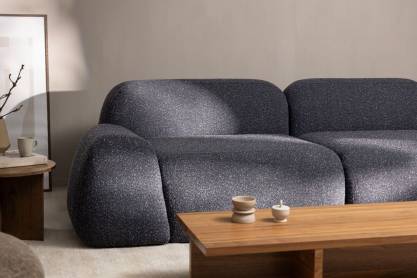 Tissu ameublement - Structuré bouclé reliéfé Rho 1 - fauteuil - chaise - canapé coussin salon - rideau - degriftissus.com