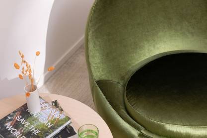Tissu ameublement - velours Emerald 2 - fauteuil - chaise - canapé coussin banquette salon - rideau - degriftissus.com