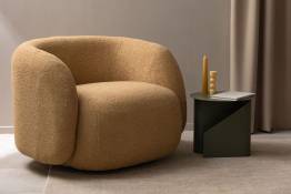 Tissu ameublement - Bouclette Hudson pente 1 - fauteuil chaise canapé coussin banquette salon rideau - degriftissus.com