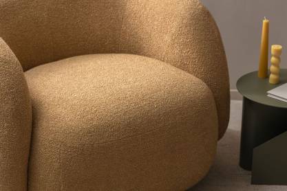 Tissu ameublement - Bouclette Hudson pente 2 - fauteuil chaise canapé coussin banquette salon rideau - degriftissus.com