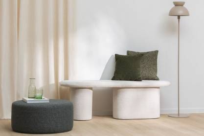 Tissu d ameublement double face tridimensionnel Douro pente - fauteuil chaise salon coussin - double rideau - degriftissus.com