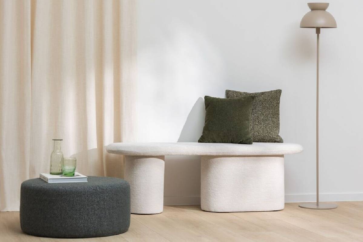 Tissu d ameublement double face tridimensionnel Douro pente - fauteuil chaise salon coussin - double rideau - degriftissus.com