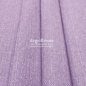Lin parme texturé Dégriftissus vous propose ce tissu d&#039;ameublement imitation lin texturé, pour chaises, fauteuils, tête de lit, 